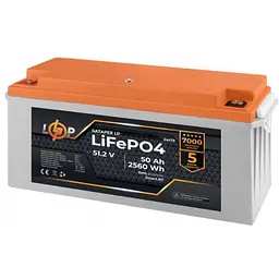 Акумулятор LogicPower LiFePO4 51,2V - 50 Ah (2560Wh) (BMS 80A/50А) пластик Smart BT - мініатюра 3