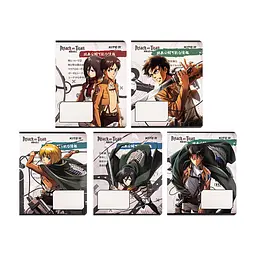 Зошит Kite Attack on Titan, 12 аркушів, клітинка (AT24-232), в асортименті
