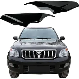 Вії фар для Toyota Land Cruiser Prado 120 2002-2009 Voron Glass