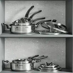 Tefal Сотейник Tefal Excellence+, з кришкою, 26см, нержавіюча сталь, скло, бакеліт, чорний - мініатюра 7