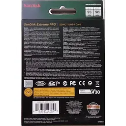 Карта пам'яті SanDisk 32GB SD class 10 UHS-I U3 V30 Extreme PRO (SDSDXXO-032G-GN4IN) - мініатюра 5