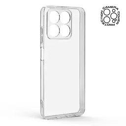 Прозрачный чехол для ZTE Blade A55 4G/A35 4G с защитой камеры, тонкий, силиконовый, бесцветный, ударопрочный, противоударный бампер с закрытой камерой, ArmorStandart (ARM81521) - мініатюра 2