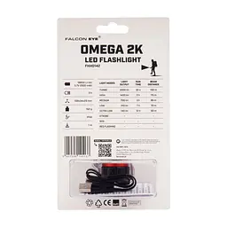 Ліхтар Falcon Eye тактичний Omega 2K (2000 Lm) White/Red LED Magnetic Rechargeable Type-C (FHH0142) (DAS303963) - мініатюра 6