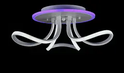 Люстра стельова LED Splendid Ray L78586/3, 104W, білий, сучасний стиль, з пультом, 3 лампи, 50 см - мініатюра 2