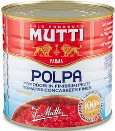 Томати Mutti Polpa нарізані пастеризовані 2500 г