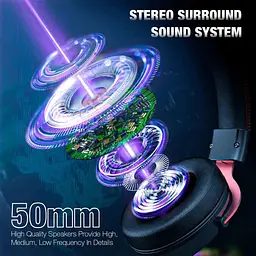 Ігрові навушники Onikuma X10 Gaming with LED чорно-сріблясті - мініатюра 6
