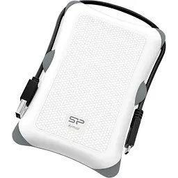 Зовнішній жорсткий диск Silicon Power 1TB Armor A30 White (SP010TBPHDA30S3W) - мініатюра 2