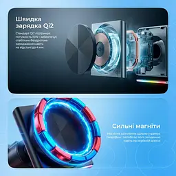 Автотримач із бездротовою зарядкою Proove Neostorm Qi2 15W Gray (WHNS15002003) [167448] - мініатюра 11