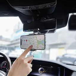 Тримач BOROFONE Roller rearview mirror car holder BH49 - мініатюра 2