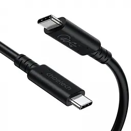 Кабель Choetech USB4 Type-C-Type-C 0.8 м. Black (XCC-1028-BK)