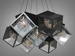 Люстра стельова LED Diasha 6188-7 Loft, 28W, чорний, сучасний стиль, висота 40 см, вага 6,8 кг - мініатюра 3