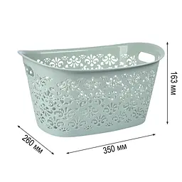 Кошик Stars Plast сірий 11 л (94253/сір) - мініатюра 2