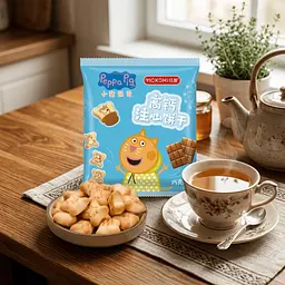 Печиво з кальцієм Yizhi Biscuit Peppa Pig Chocolate Flavor 1шт - мініатюра 4