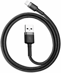 Кабель Baseus cafule Cable USB For lightning 2.4A 1M Gray+Black