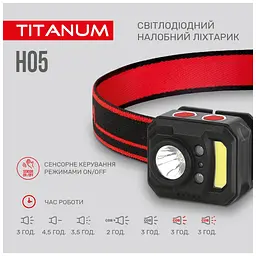 Ліхтар TITANUM 250Lm 6500K (TLF-H05) - мініатюра 5