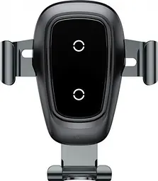 Автомобільний тримач холдер Baseus Metal Wireless Charger Gravity Car Mount Tarnish WXYL-B0A - мініатюра 2