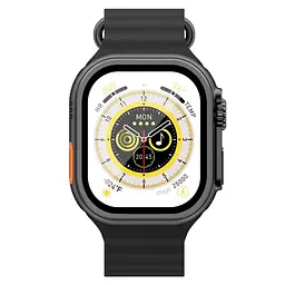 Смарт-годинник з Sim картою 4G LEMFO X9 Call силіконовий ремінець Black (16723) - мініатюра 2