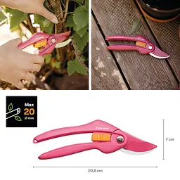 Секатор площинний Fiskars Inspiration Ruby 111256 (1003657) - мініатюра 2