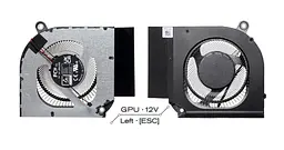 Вентилятор Acer (комплект GPU + GPU fan 12V) кулер для моделей ноутбука Nitro 16 AN16-41, AN16-51, Nitro 17 AN17-41, AN17-51 (23.QJLN7.005) Acer, 12V, 4pin
