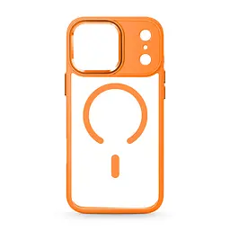 Чехол Apple iPhone 17 Pro Max, Unit MagSafe, оранжевый, прозрачный, MagSafe, противоударный, магнитный, панель-накладка с поддержкой MagSafe, с поддержкой беспроводной зарядки, TPU+PC, защита всего корпуса, ударопрочный, ArmorStandart (ARM86623)