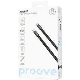 Кабель Proove AirLine Type-C to Type-C 60W (1m) black (CCAI60002201) - мініатюра 2