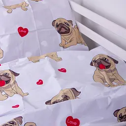 Комплект постільної білизни MirSon Kids Time 17-0566 Pug-dog дитячий - мініатюра 5