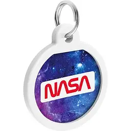 Адресник для собак і котів Waudog Smart ID з QR паспортом NASA21, S, діаметр 25 мм - мініатюра 4