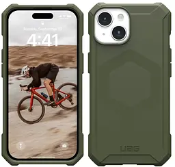Оригинальный противоударный чехол для Iphone 15/14/13 UAG Essential Armor MagSafe Olive Drab 114288117272 - миниатюра 9