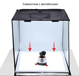 LED панель Puluz 1200LM для предметної зйомки, 34.7x34.7 см - мініатюра 5