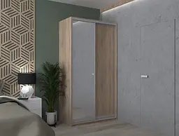 Шафа-купе Doros Сіті Лайт Дуб Cонома 1 ДСП / 1 Дзеркало 120х60х225 (42002035) - мініатюра 7