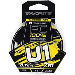 Флюорокарбон Favorite U1 FC 7 м 18/0.70 мм 63.1 lb/28.64 кг - мініатюра 2
