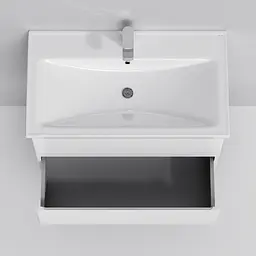 Тумба підвісна AM.PM X - Joy 80 см білий глянець з умивальником (M85-FHX0802-WC0802WG38) - мініатюра 5