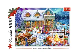 Пазл "Зимовий час" 1000 елементів 10948 Trefl XMAS, в коробці (5900511109481) - мініатюра 3