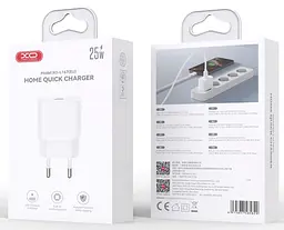 Сітчасте зарядне пристрій XO L167 single USB-C 25W 3A Білий - мініатюра 4