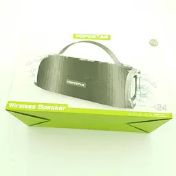 Бездротова акумуляторна колонка Bluetooth акустика FM MP3 AUX USB Hopestar H24 сірий - мініатюра 7