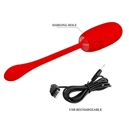 Віброяйце PRETTY LOVE JULIUS EGG Red 12 function vibrations PRETTY LOVE BI-014653-2 98593 - мініатюра 6