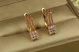 Сережки Xuping Jewelry Дієз 1.8 см золотисті