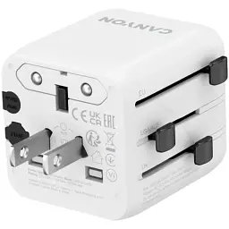 Перехідник Canyon Travel Adapter OnTour One EU/UK/US/AUS White (CNS-TA1005W) - мініатюра 3