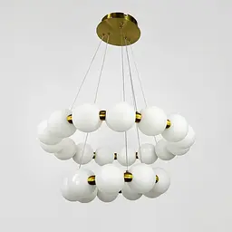 Люстра із серії Mysa Pearl Ø 40+60 см на 3 світлових режими | Арт. 77068-600+400 | Line F - мініатюра 2