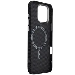 Чохол до мобільного телефона Armorstandart LikeCarbon2 MagCase Apple iPhone 16 Pro Max Kevlar Black (ARM88382) - мініатюра 2