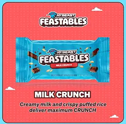 Шоколадний батончик Feastables MrBeast Milk Chocolate Crunch Bar 35 г - мініатюра 5