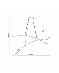 Люстра Tk Lighting 5622 Helix E27 4x15W IP20 - мініатюра 3