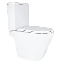 Унітаз-компакт Mixxus Bevel-0405-R 605x370x800 мм, Rimless MI6728, Білий