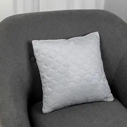 Подушка декоративная ТЕП VELOUR 40x40 см светло-серая - миниатюра 5
