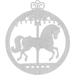 Прикраса новорічна Mis Lt Коник-карусель 3Д колір в асортименті - мініатюра 3