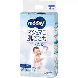 Підгузки-трусики Moony, M (6-12 кг), 52 шт.