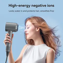 Фен зі швидкою сушаркою Hoco DAR31 Wave high-speed negative ion hair dryer 1500W сірий - мініатюра 4