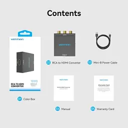 Конвертор RCA to HDMI black Vention (AEFB0) - мініатюра 8