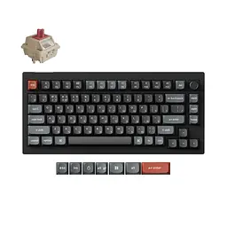 Клавіатура бездротова Keychron V1 Ultra Keychron Red Switch Black RGB (V1U-D1-UA) - мініатюра 7