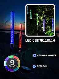 Багатобарвний вуличний світильник на сонячній батареї — Бульбашки - мініатюра 6